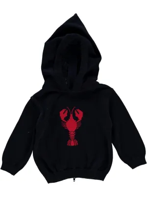 20044-Kickin Crawfish Zip Back Navy Baby Sweater