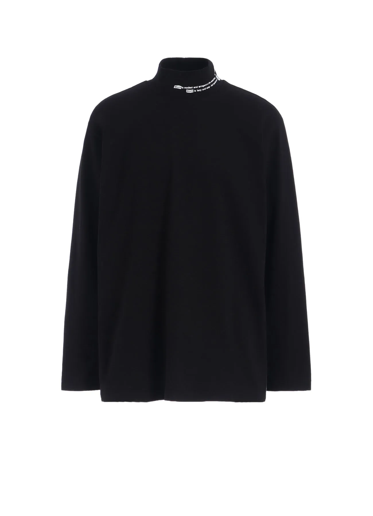 20/COTTON JERSEYBlack is ModestHIGH NECK T-SHIRT