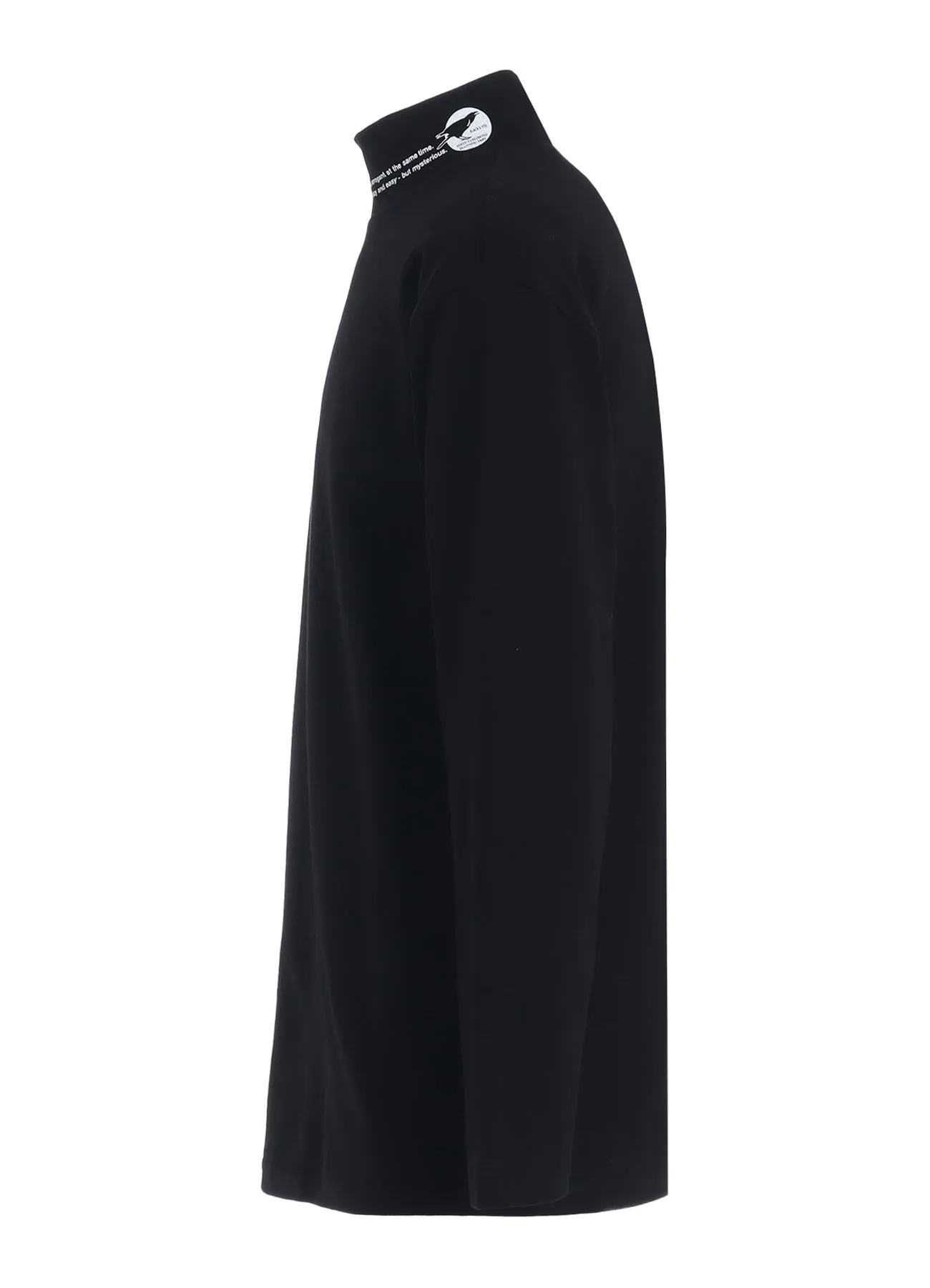 20/COTTON JERSEYBlack is ModestHIGH NECK T-SHIRT