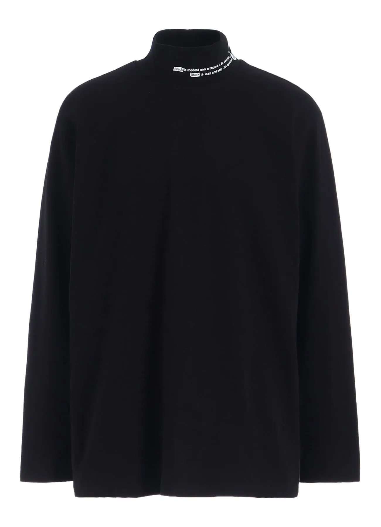 20/COTTON JERSEYBlack is ModestHIGH NECK T-SHIRT