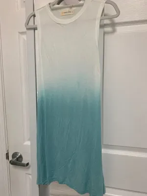 Blue Lagoon Mock Neck Dress