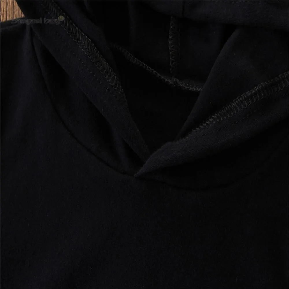 Boys Hooded Mini Boss Long Sleeve Top & Pants Kids Wholesale Clothing