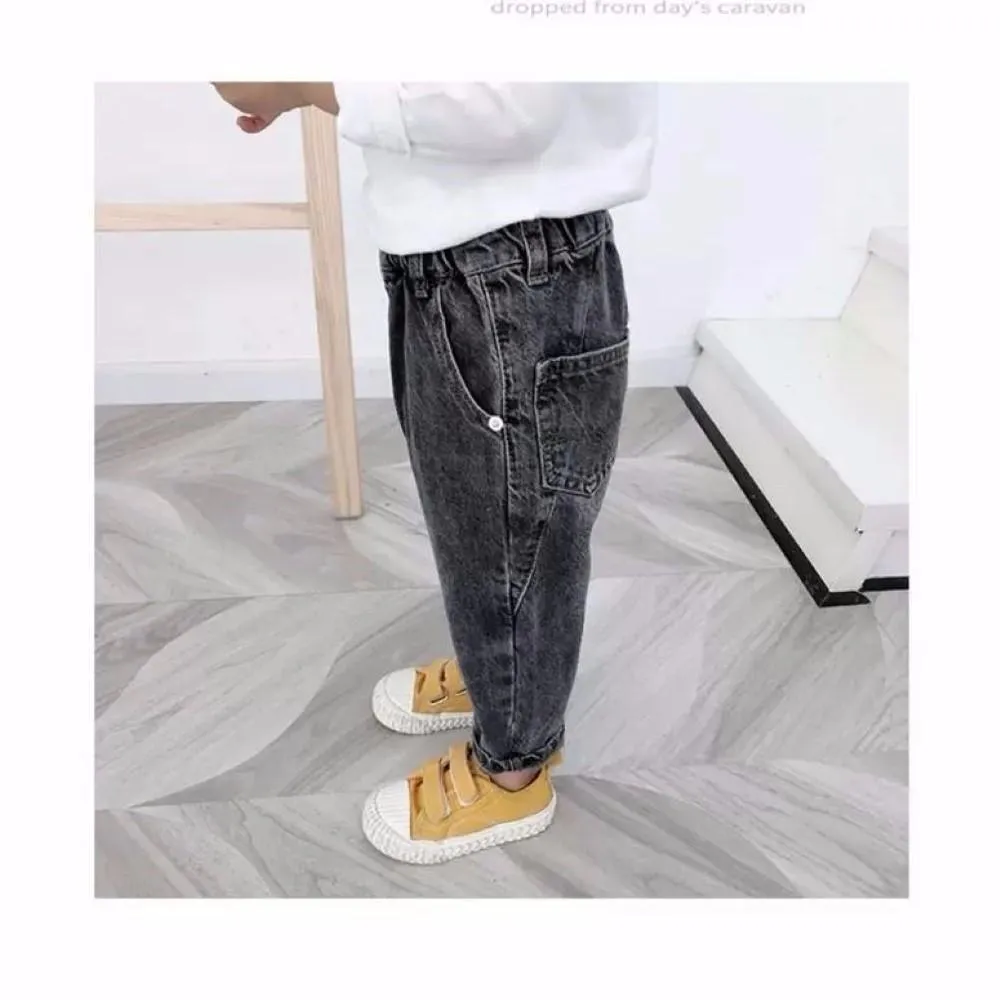 Boys Solid Causal Pants Wholesale Boys Jeans