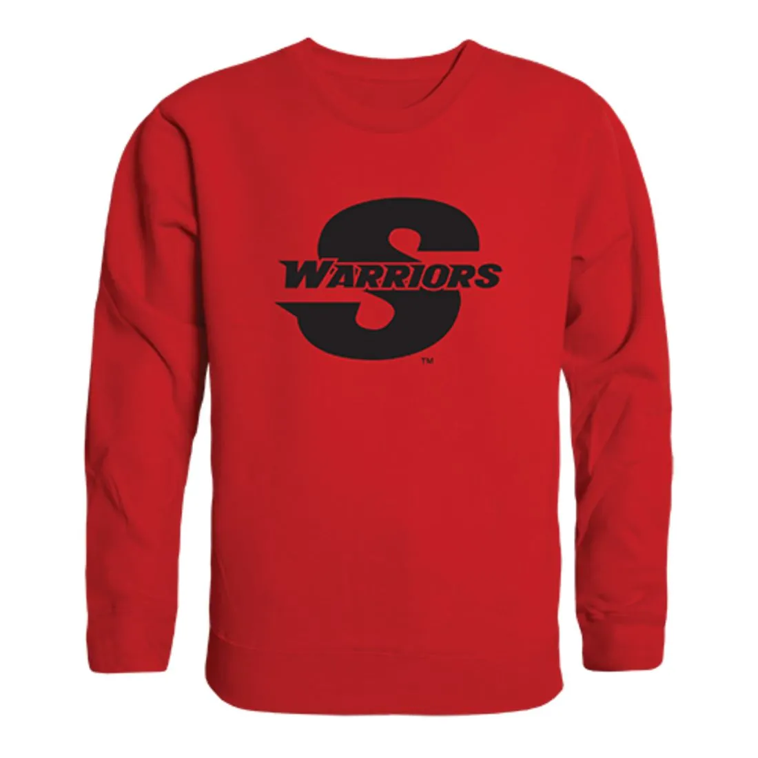 California State University Stanislaus Warriors Crewneck Pullover Sweatshirt Sweater Red