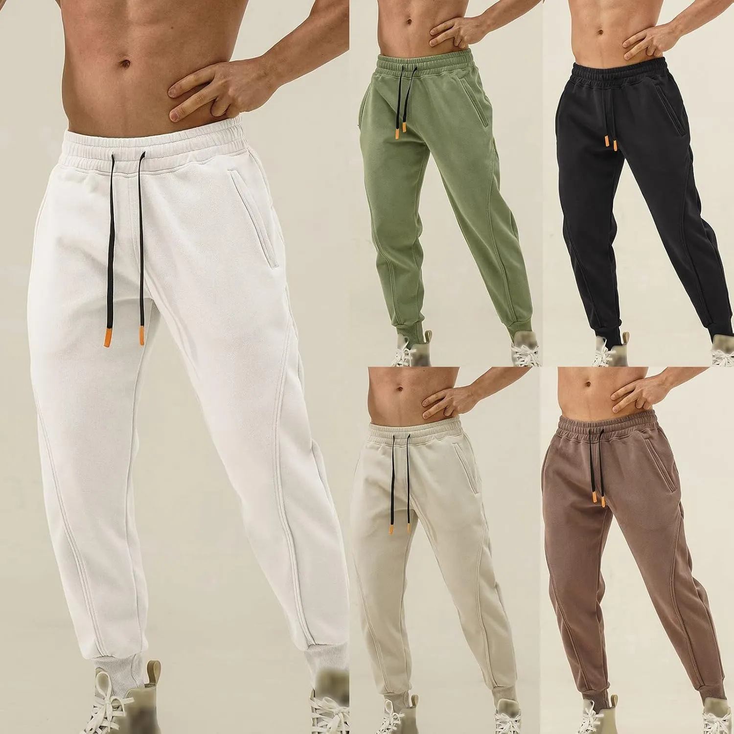 Cargo Sweatpants for Men Baggy Big and Tall Elastic Waist Sweatpants Cargo Sweatpants for Men Big and Tall Mens Baggy