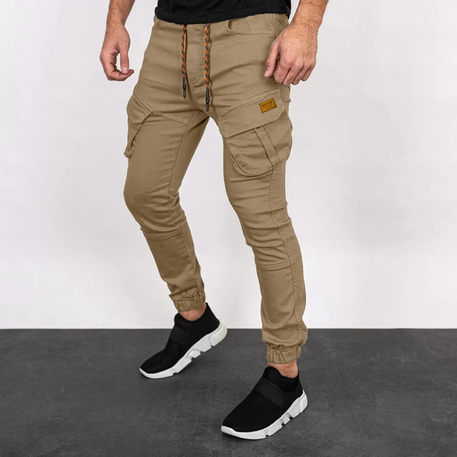 Cargo Sweatpants for Men Mens Lounge Pants Sport Trousers with Pockets Mens Sweatpants Slim Fit Sports Active Joggers
