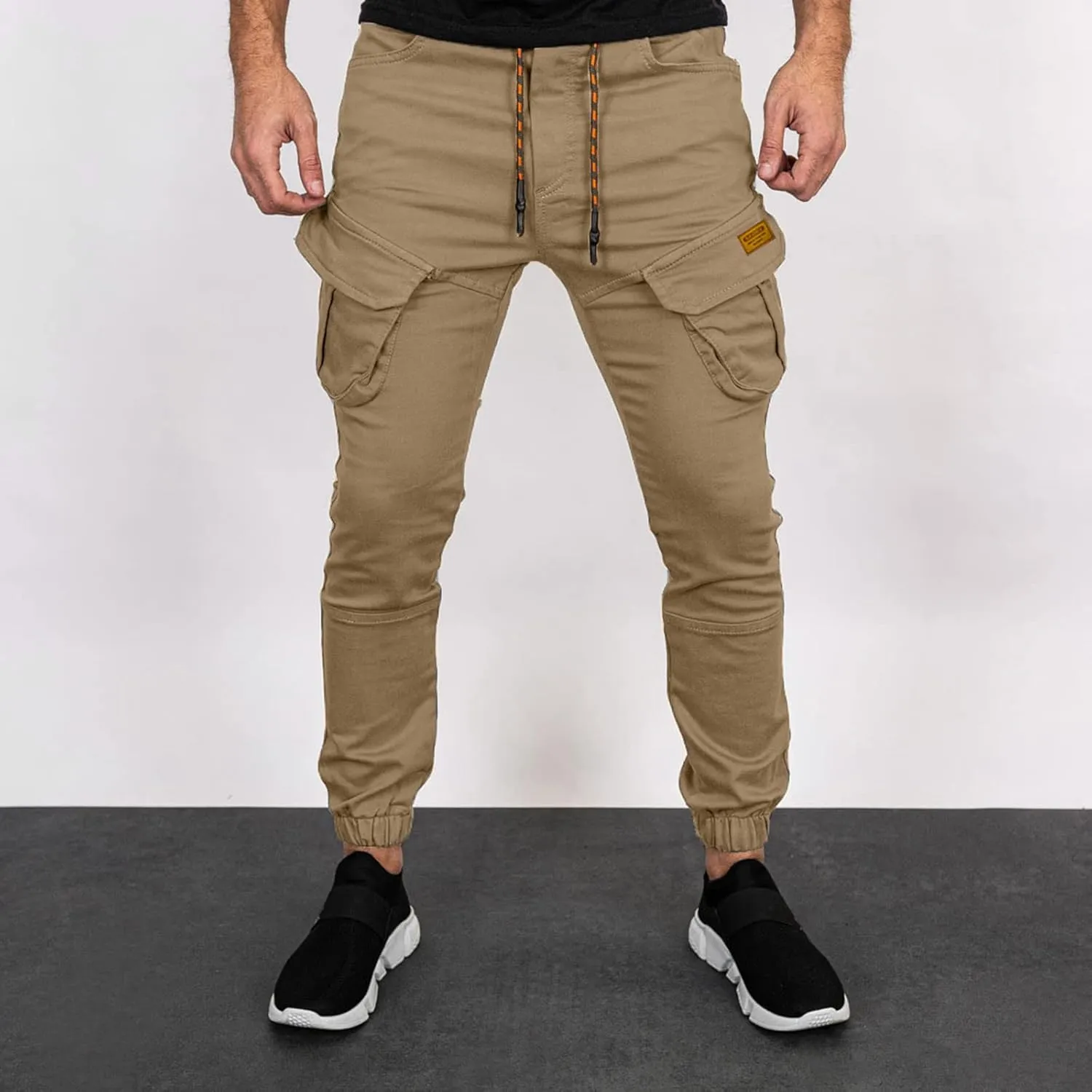 Cargo Sweatpants for Men Mens Lounge Pants Sport Trousers with Pockets Mens Sweatpants Slim Fit Sports Active Joggers