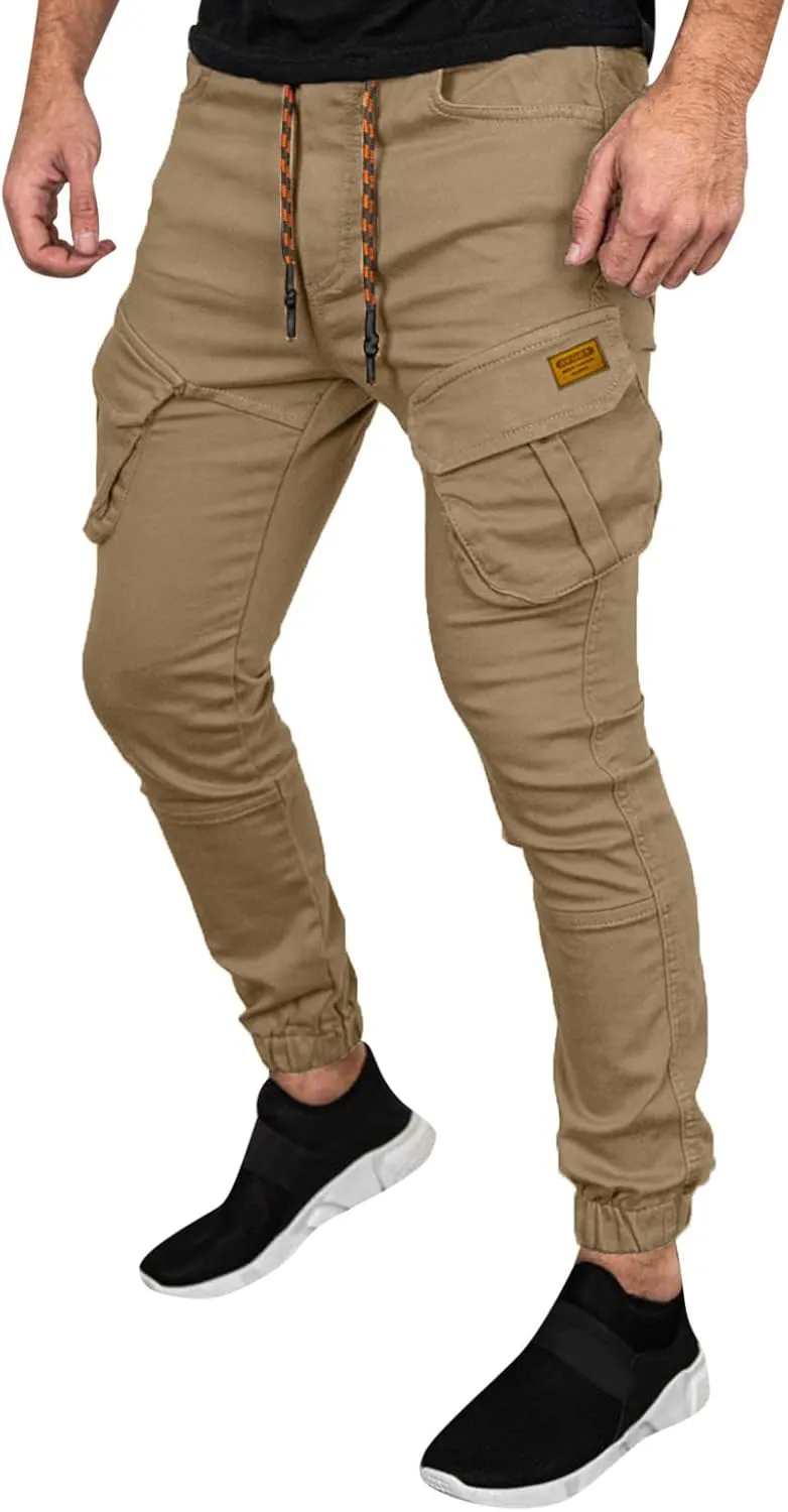 Cargo Sweatpants for Men Mens Lounge Pants Sport Trousers with Pockets Mens Sweatpants Slim Fit Sports Active Joggers