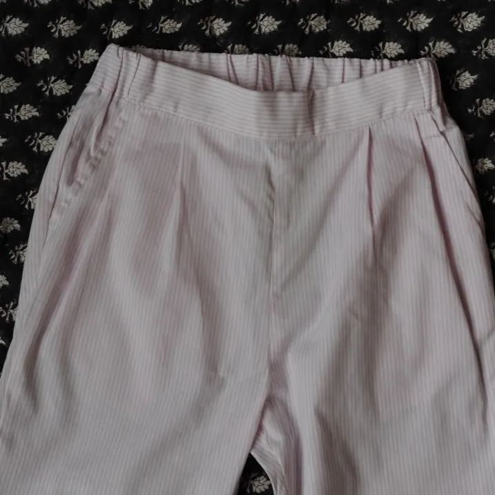 Chaplin Pant Pale Pink stripes