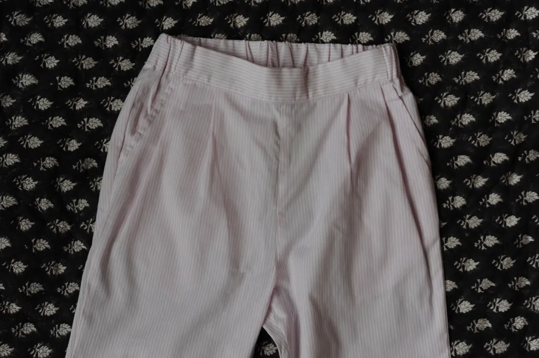 Chaplin Pant Pale Pink stripes