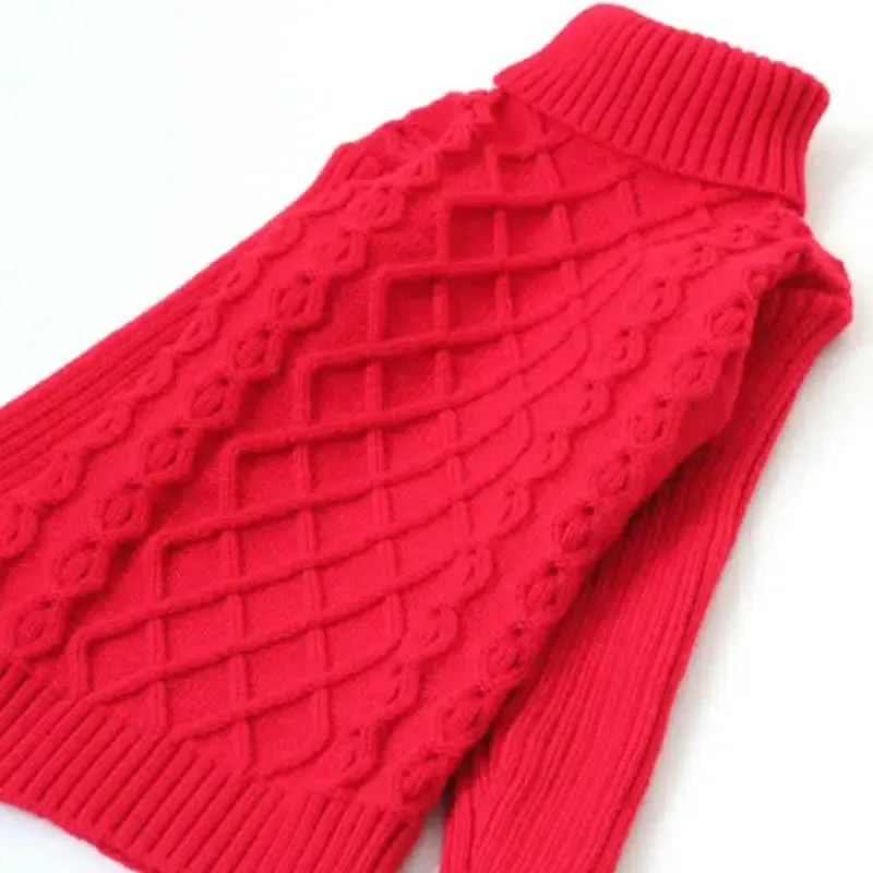 Children's Knitted Turtleneck Sweaters