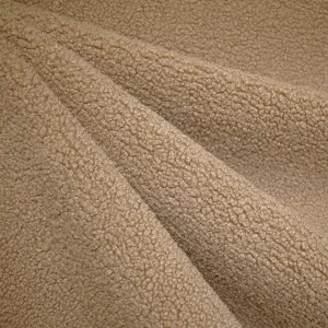 Cozy Reversible Sherpa Fleece Solid Camel SY
