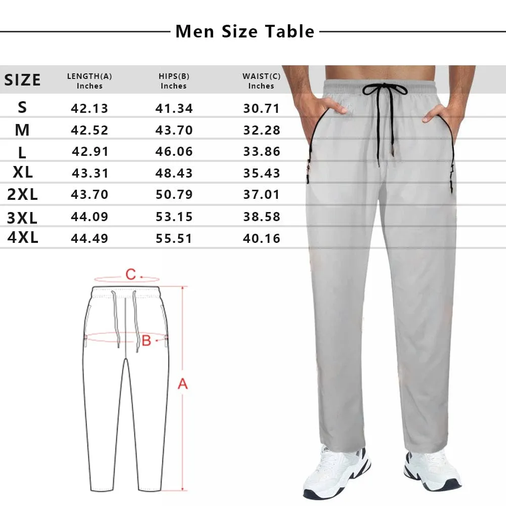 Custom Face Quick Dry Pants Couple's All Over Print Casual Elastic Drawstring Pants Personalized Pants