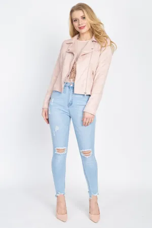 Distressed Skinny Jeans Light Wash