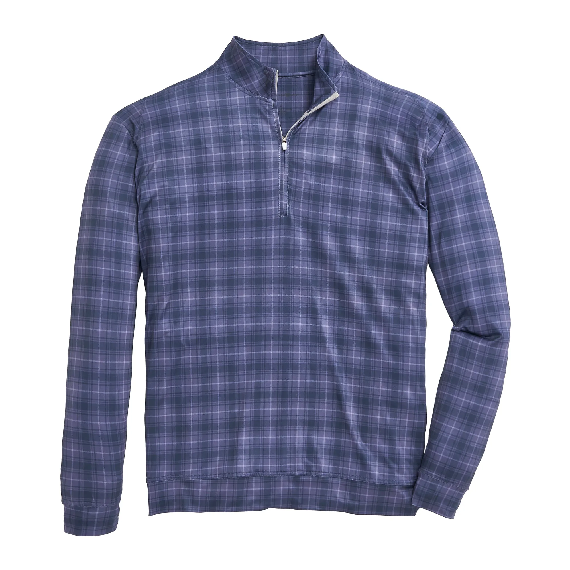 Dutton Plaid Printed Flow Performance 1/4 Zip Pullover