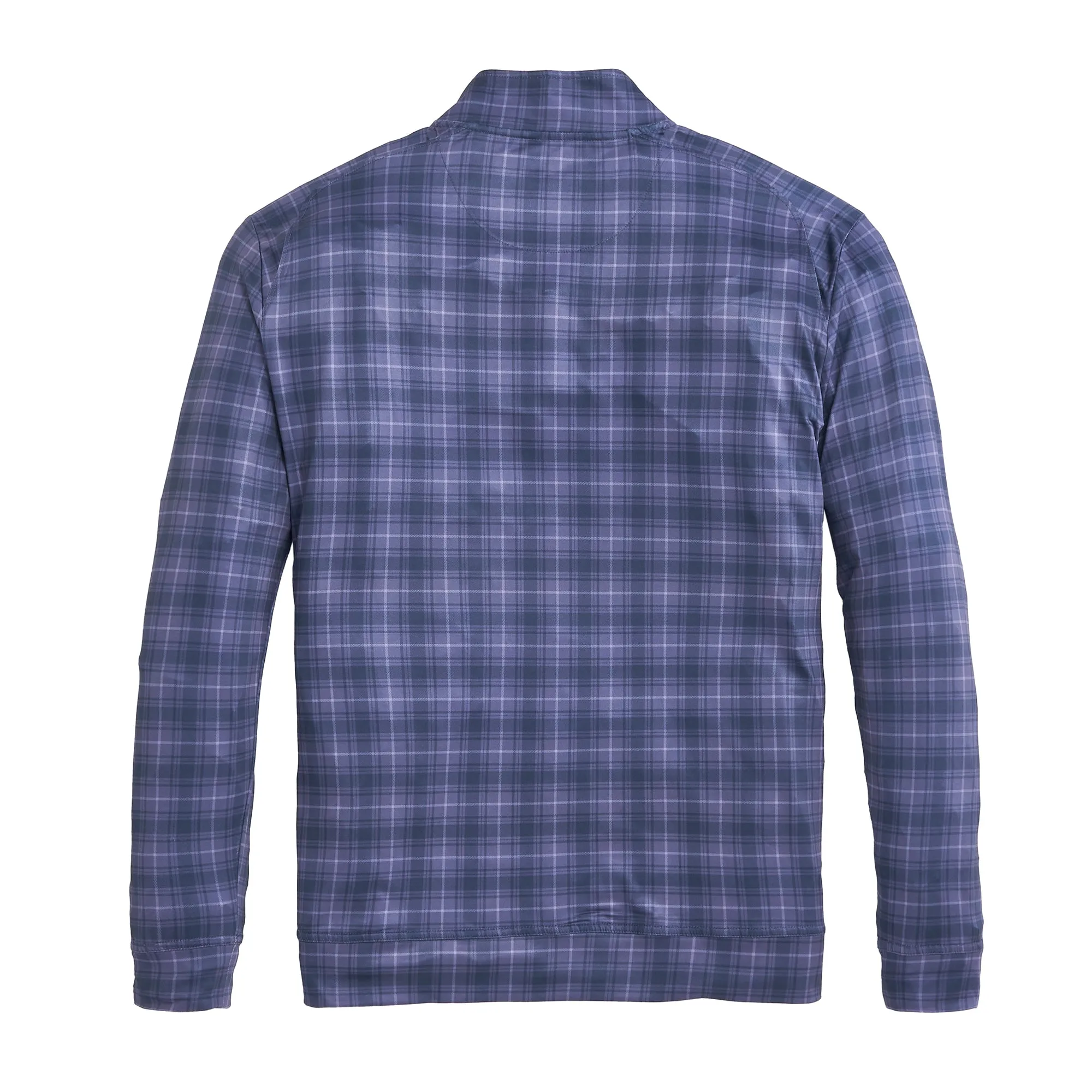 Dutton Plaid Printed Flow Performance 1/4 Zip Pullover