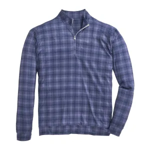 Dutton Plaid Printed Flow Performance 1/4 Zip Pullover