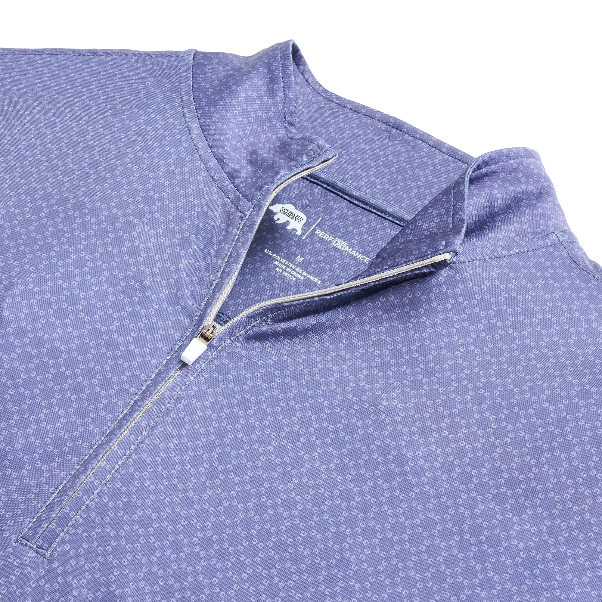 Feelin Lucky Printed Flow Performance 1/4 Zip Pullover