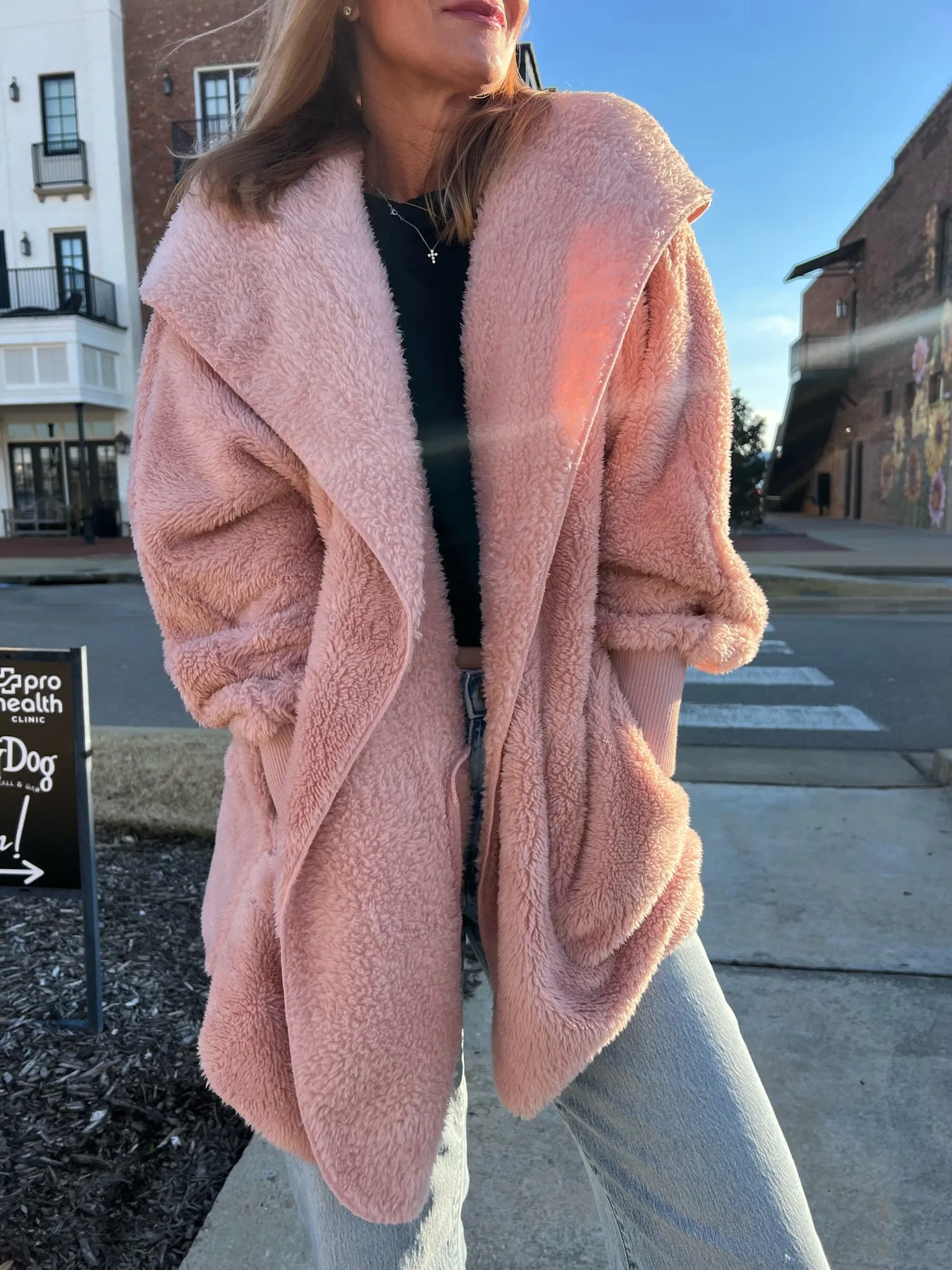 Feelin' So Cozy Cardi Pink
