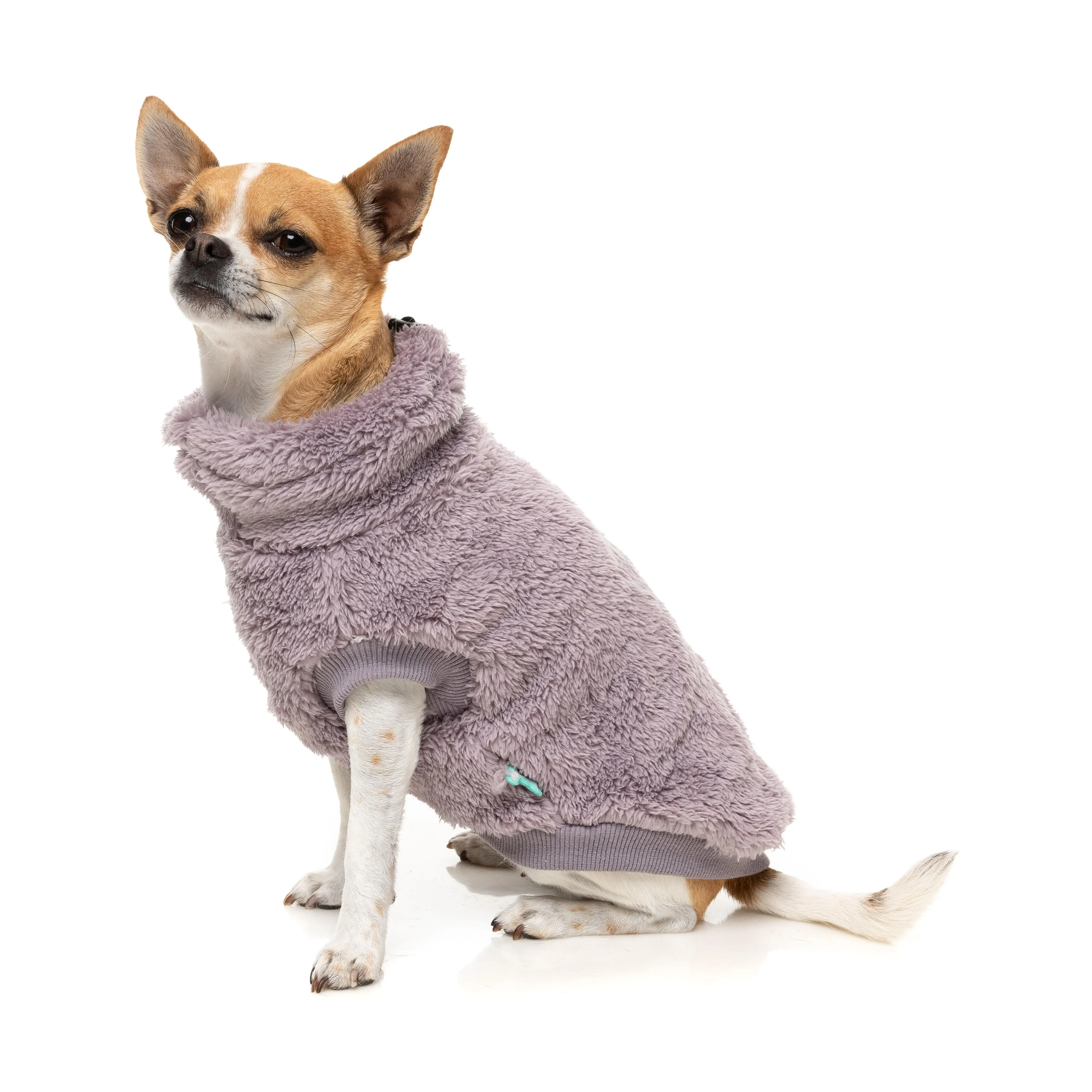 FuzzYard Dog Apparel Turtle Teddy 25 Sweater Lavender Size 6