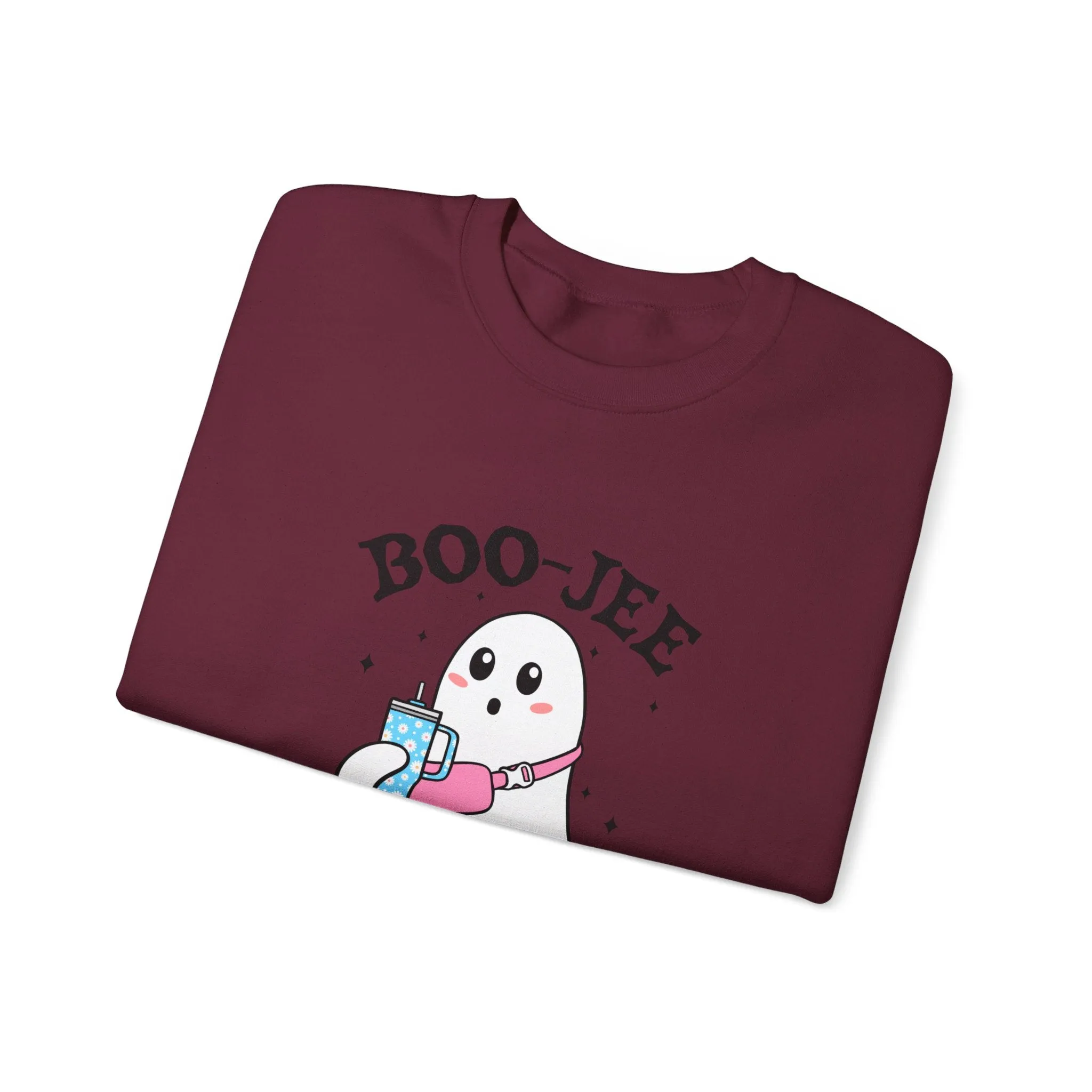 Ghost Boo-jie Halloween Stylish Ghost Fall vibes Unisex Heavy Blend™ Crewneck Sweatshirt
