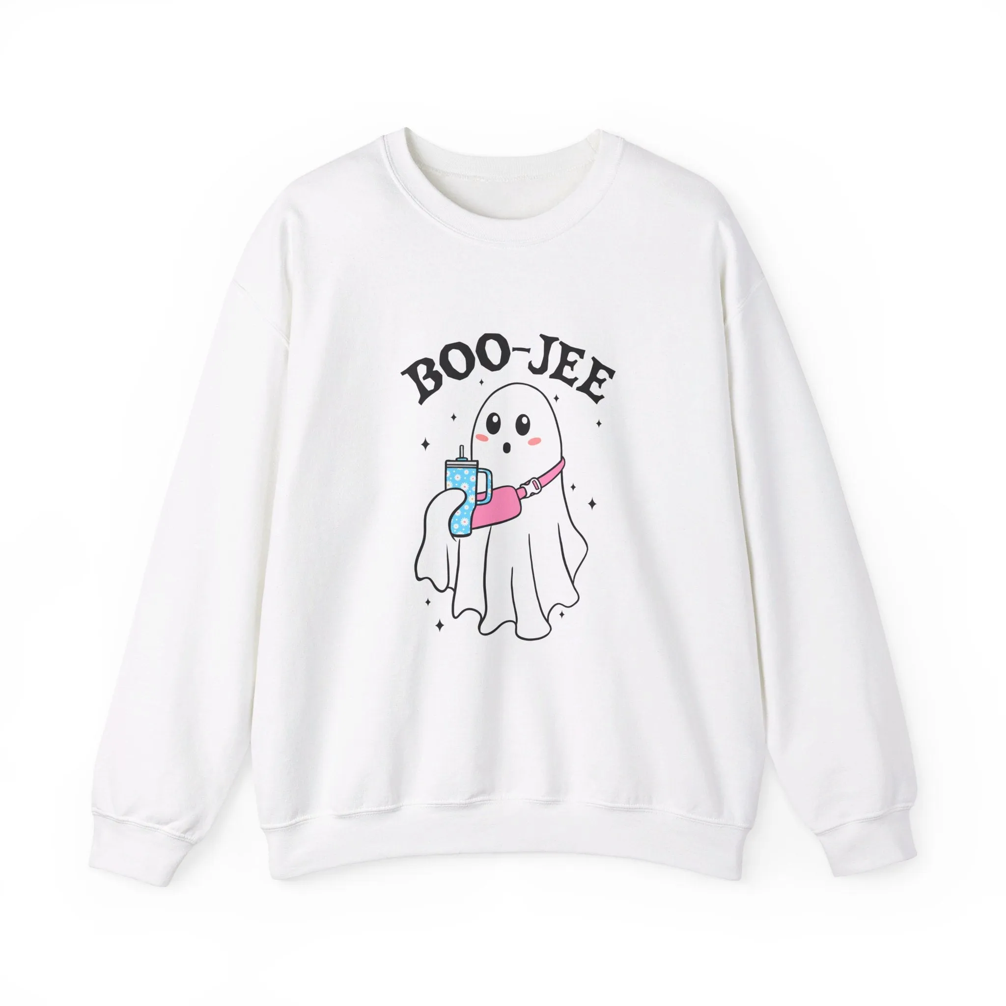 Ghost Boo-jie Halloween Stylish Ghost Fall vibes Unisex Heavy Blend™ Crewneck Sweatshirt