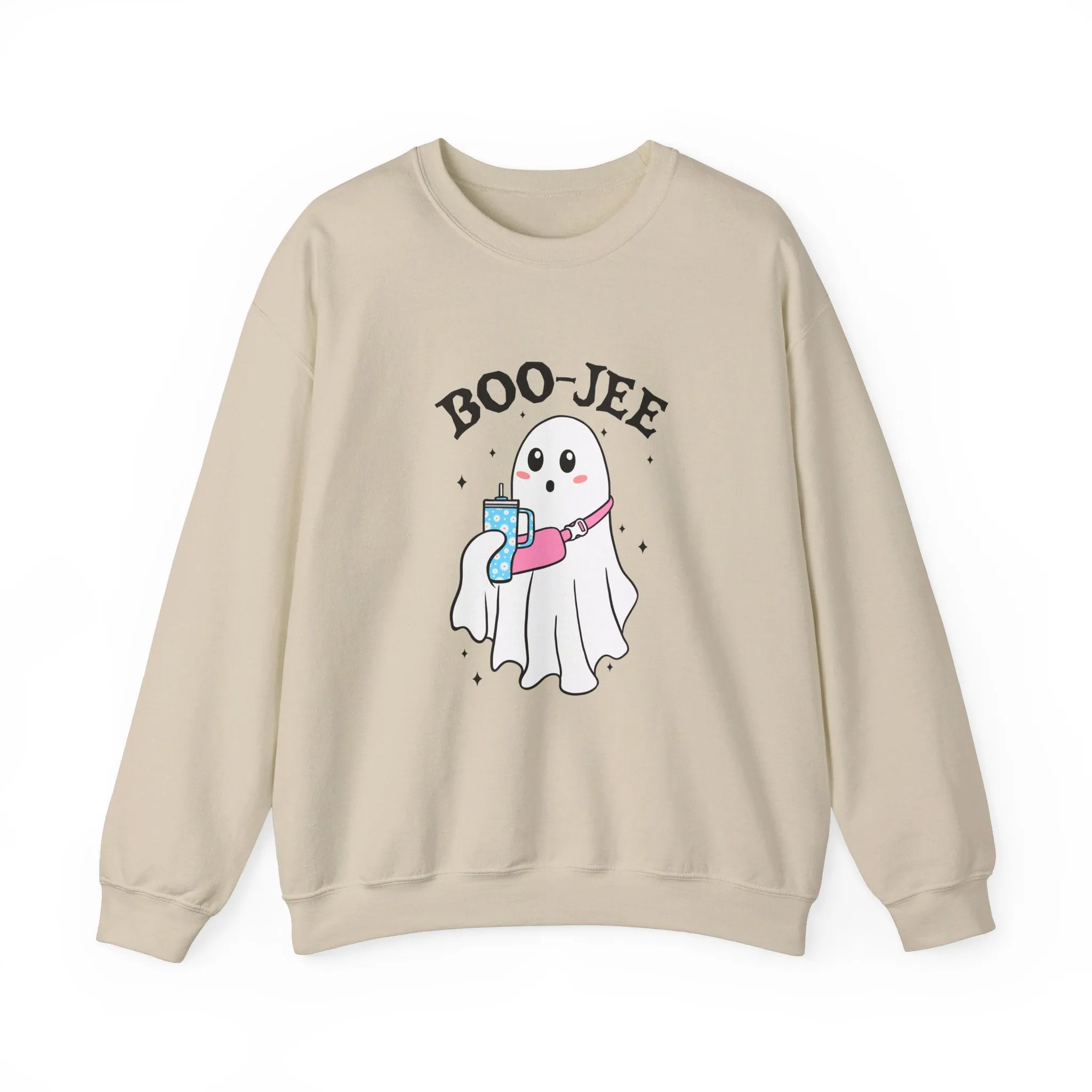 Ghost Boo-jie Halloween Stylish Ghost Fall vibes Unisex Heavy Blend™ Crewneck Sweatshirt