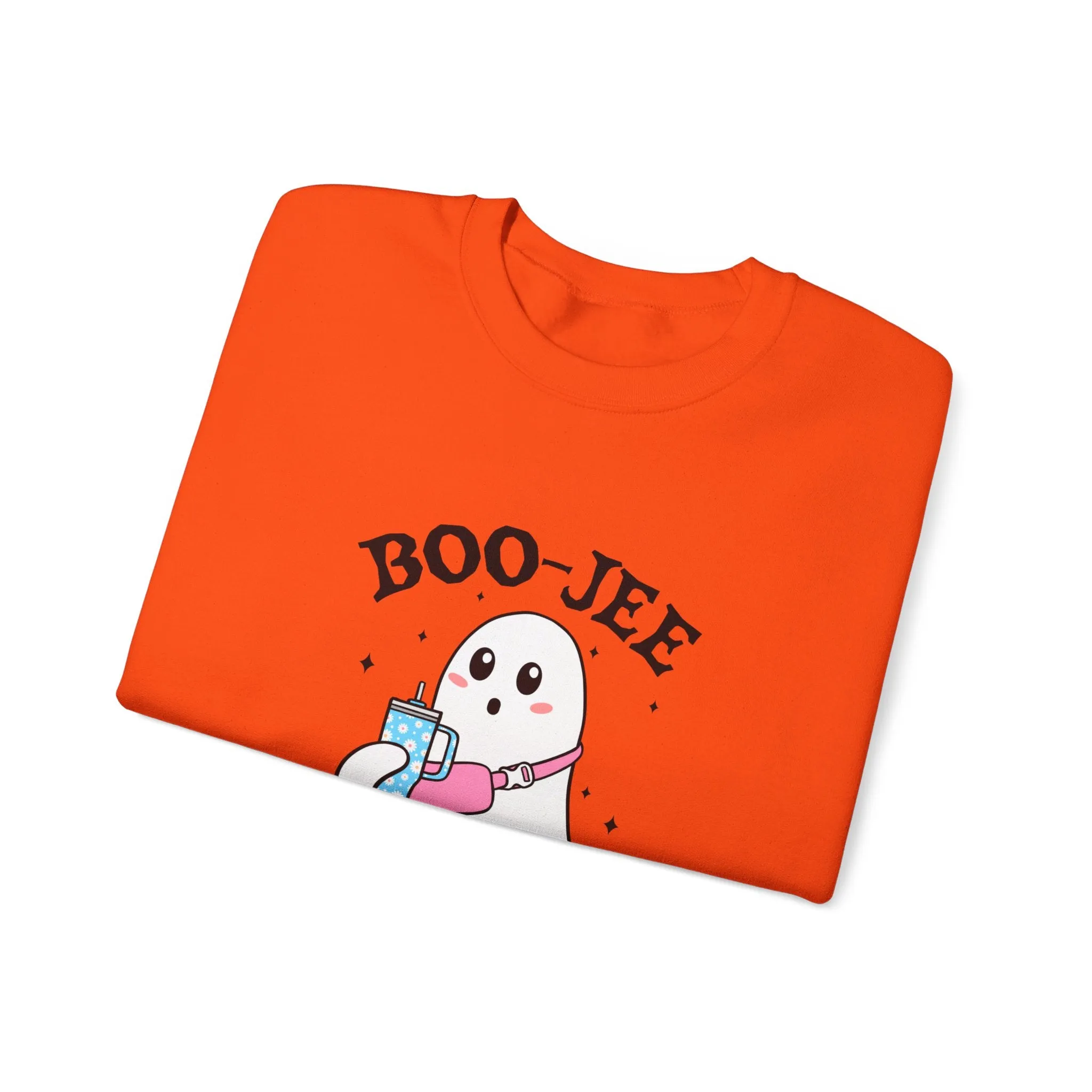 Ghost Boo-jie Halloween Stylish Ghost Fall vibes Unisex Heavy Blend™ Crewneck Sweatshirt