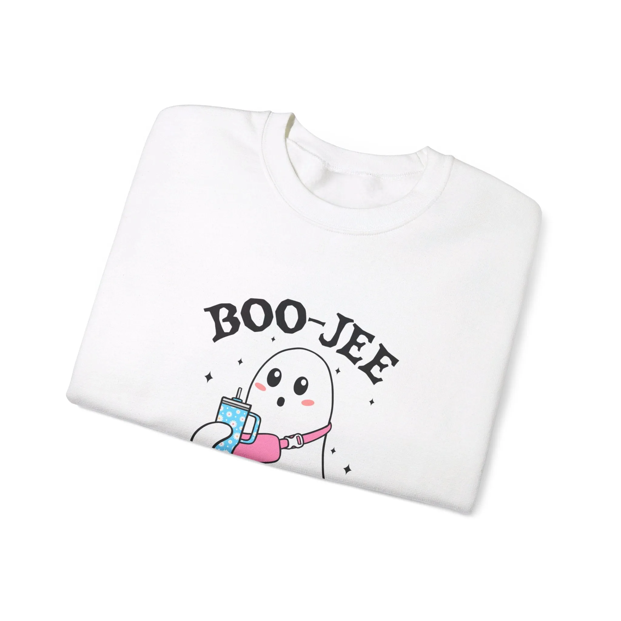 Ghost Boo-jie Halloween Stylish Ghost Fall vibes Unisex Heavy Blend™ Crewneck Sweatshirt