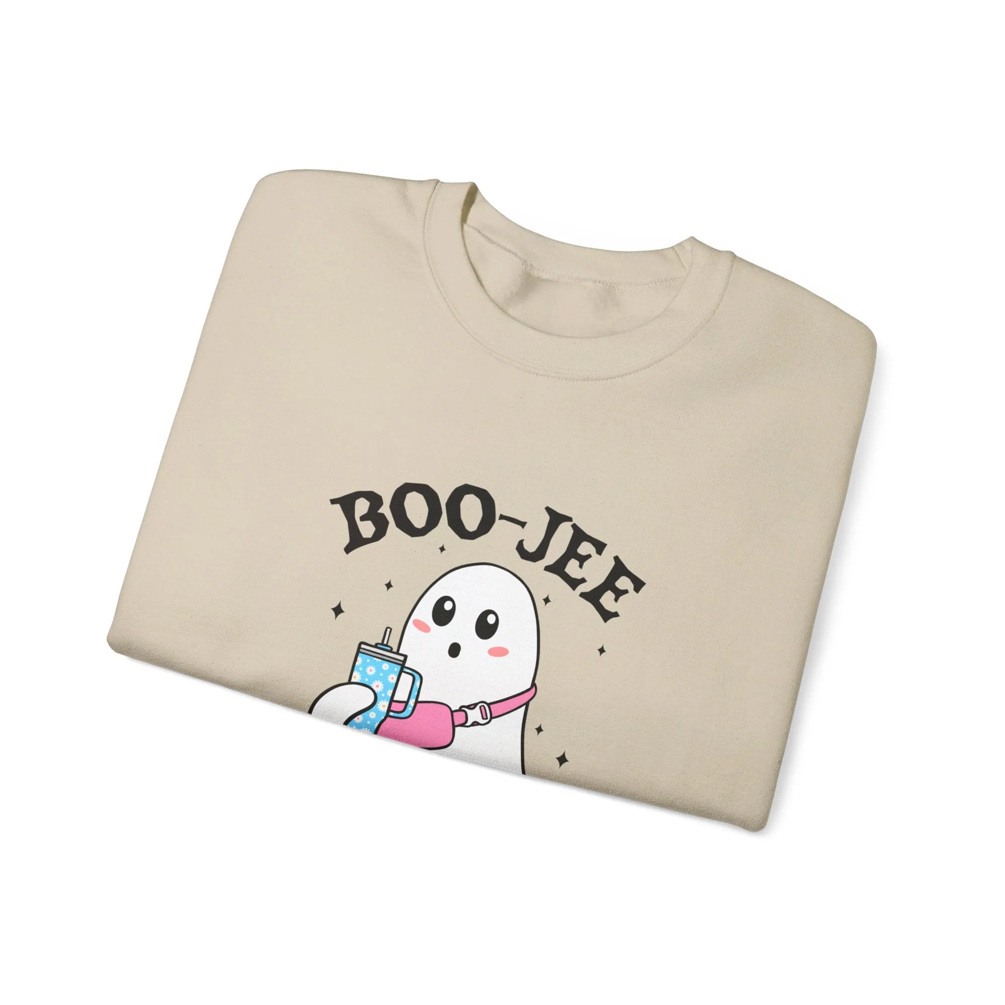 Ghost Boo-jie Halloween Stylish Ghost Fall vibes Unisex Heavy Blend™ Crewneck Sweatshirt