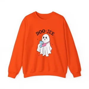 Ghost Boo-jie Halloween Stylish Ghost Fall vibes Unisex Heavy Blend™ Crewneck Sweatshirt