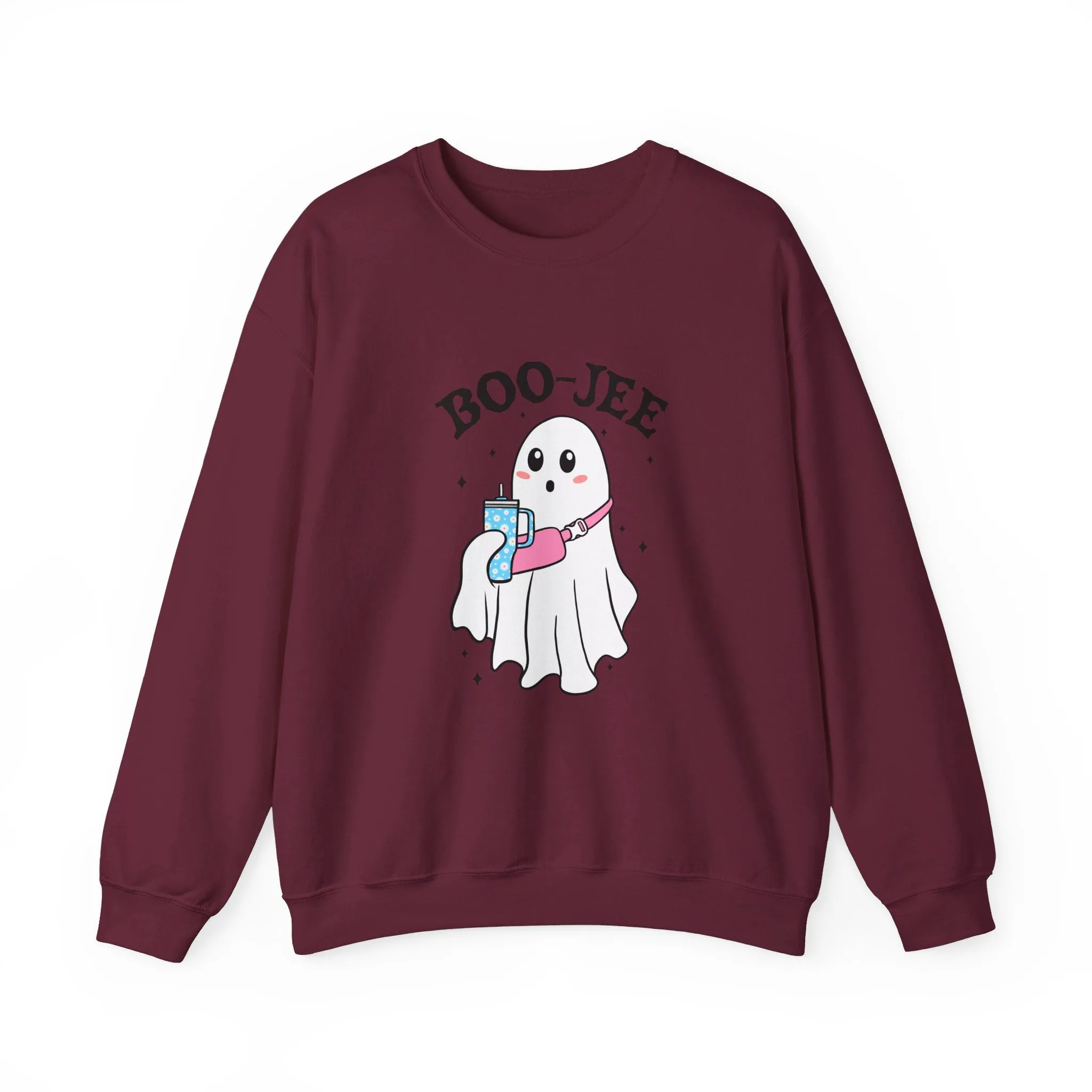 Ghost Boo-jie Halloween Stylish Ghost Fall vibes Unisex Heavy Blend™ Crewneck Sweatshirt