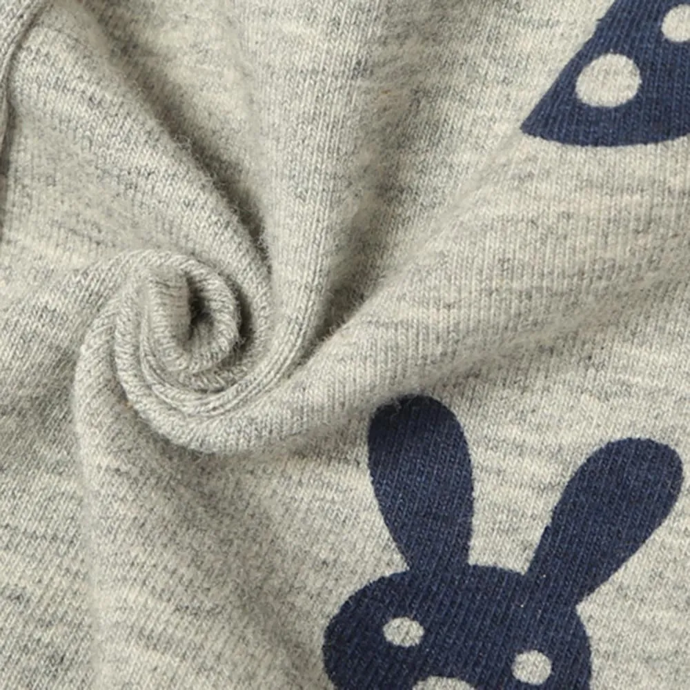 Girls Cute Rabbit Elastic Waist Pants