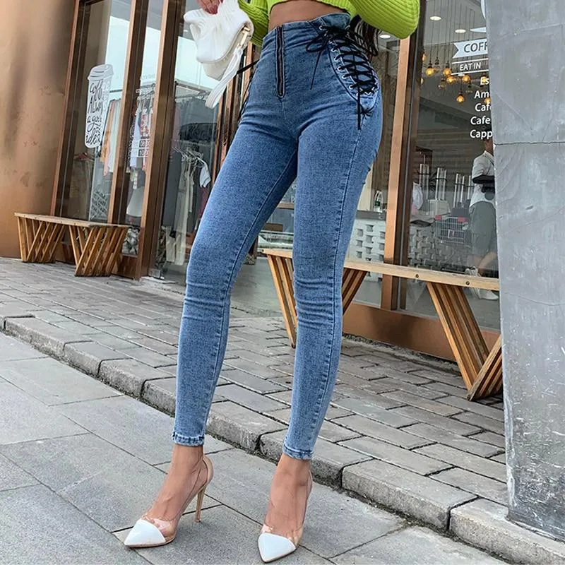 High Waist Hips Tight Jeans