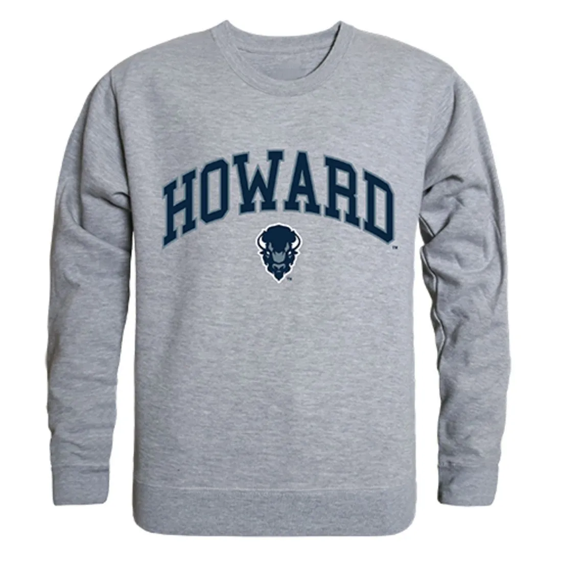 Howard University Campus Crewneck Pullover Sweatshirt Sweater Heather Grey