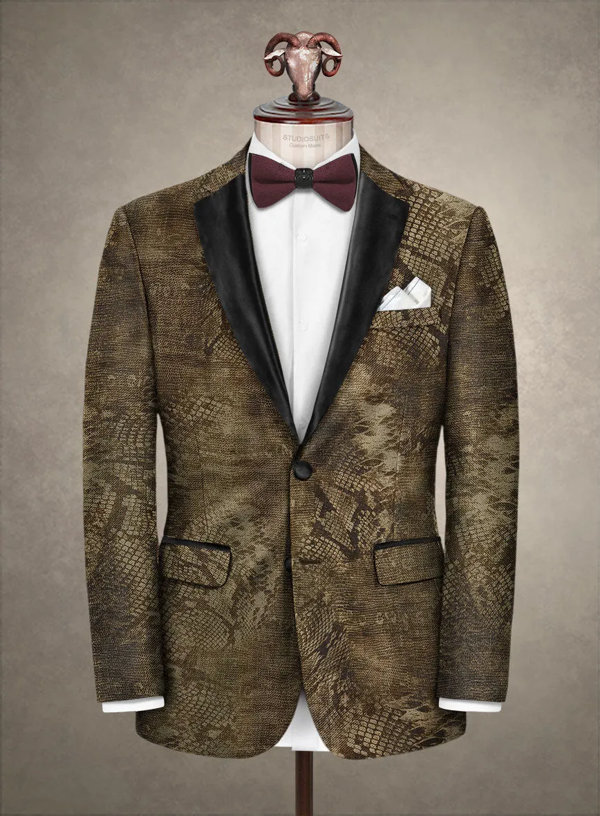 Italian Cotton Stretch Viola Tuxedo Jacket