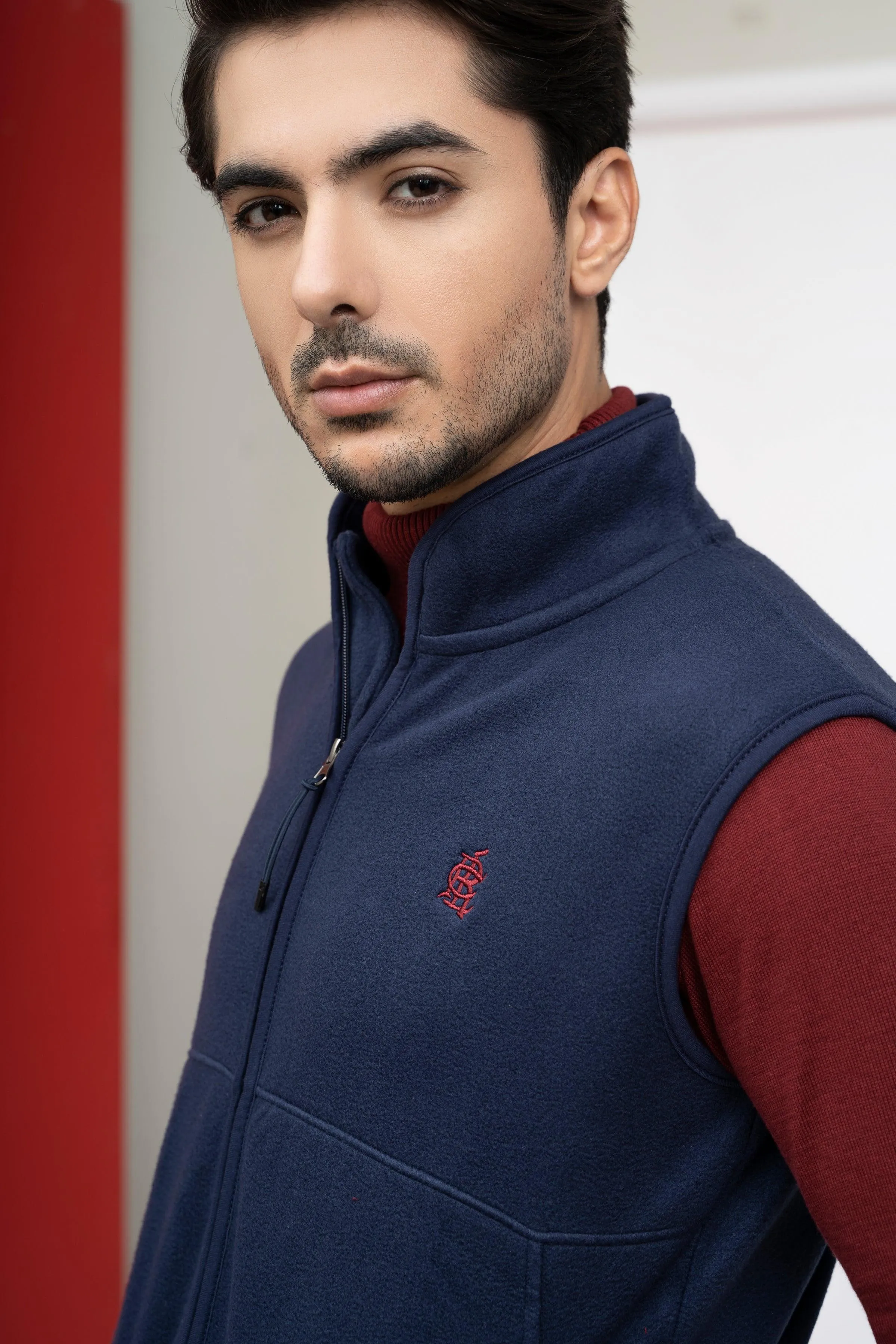 JACKET POLAR FLEECE S/L NAVY