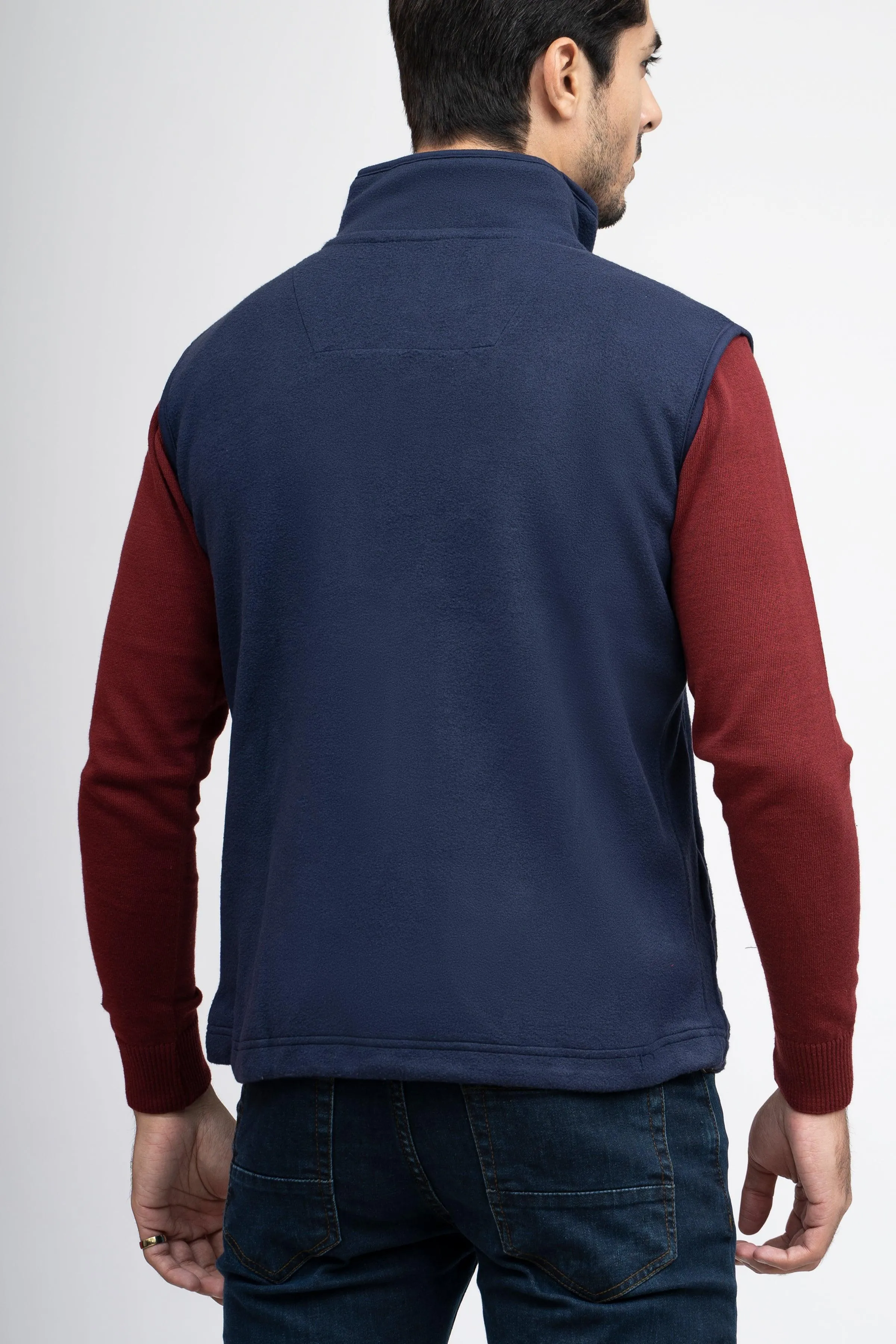 JACKET POLAR FLEECE S/L NAVY