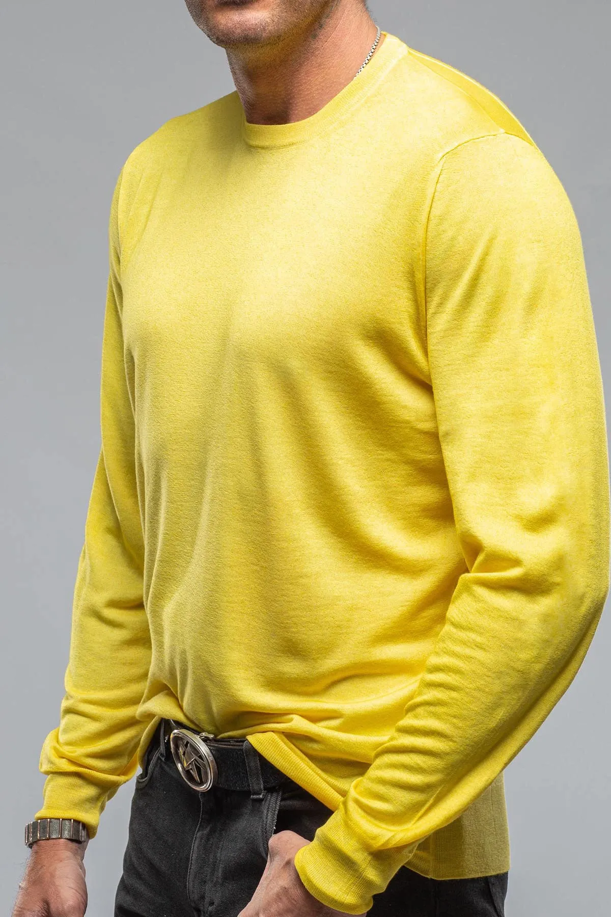 Kane Merino Crew In Yellow