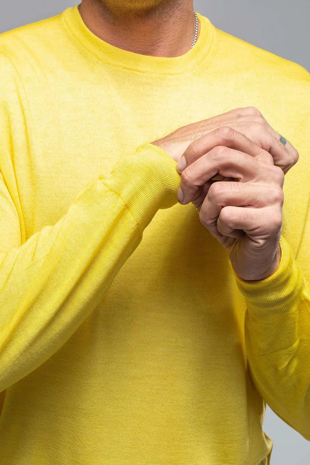 Kane Merino Crew In Yellow