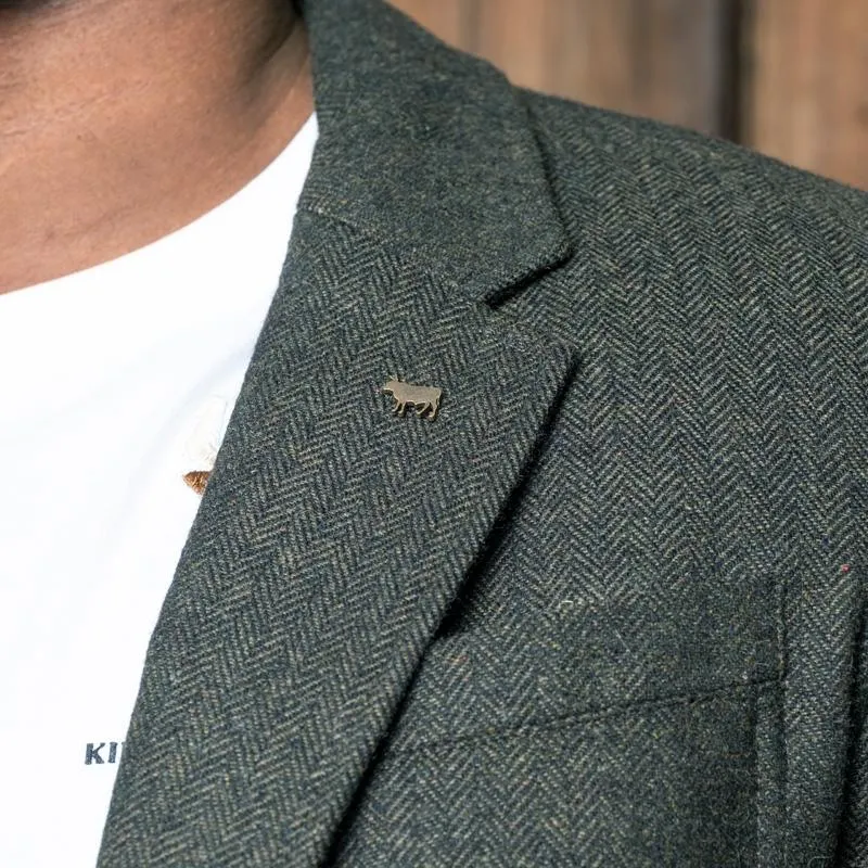 Kingsley Heath Urban Luxury Tweed Blazer - Fatigue