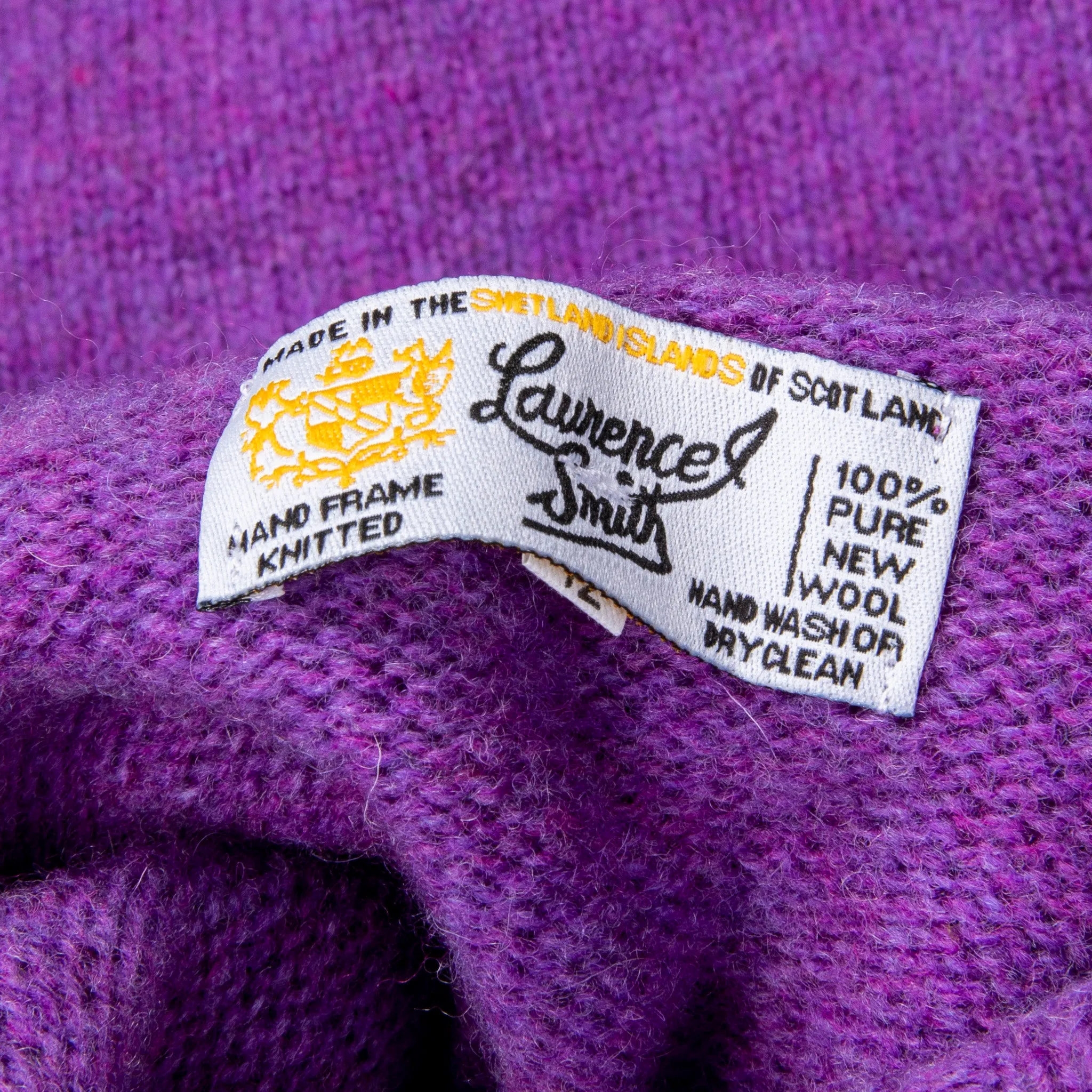 Laurence J. Smith Super Soft Seamless Roll Neck Pullover New Amethyst