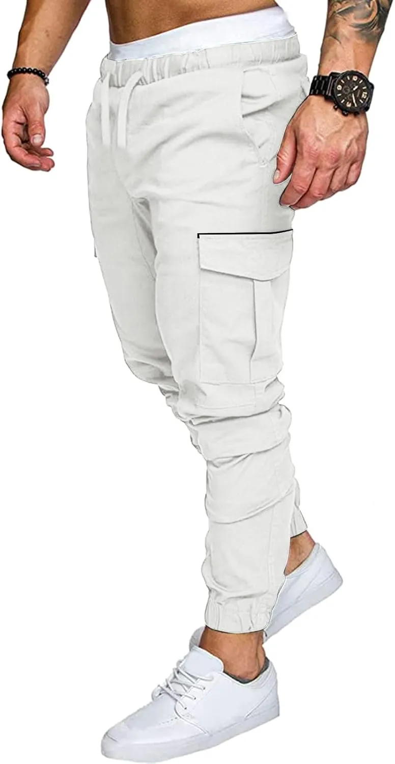 Mens Sweatpants Joggers Pants Man Jogger Cycling Waterproof Outdoor Trousers with Pockets Mens Fashion Joggers Sports