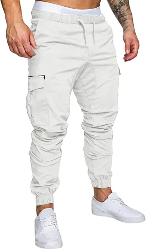Mens Sweatpants Joggers Pants Man Jogger Cycling Waterproof Outdoor Trousers with Pockets Mens Fashion Joggers Sports