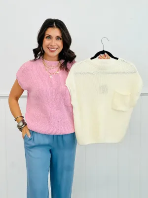 Mock Neck Sweater Top (Reg.)-2 Colors