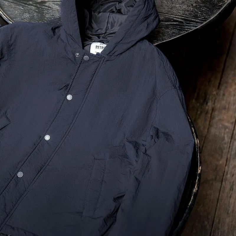 Navy Blue Parka Jacket