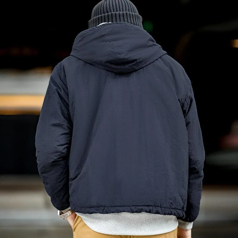 Navy Blue Parka Jacket