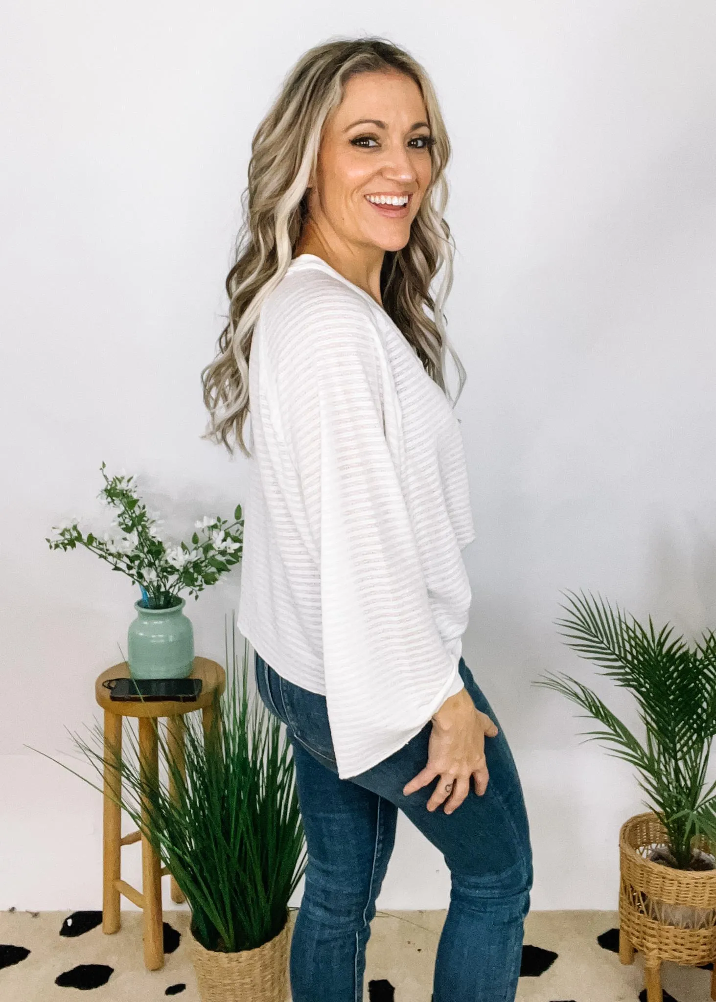 Oversized Top with Outseam Detail