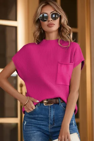Pink Ribbed Sweater
