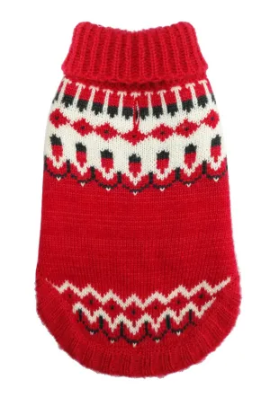 RED ICELANDIC DOG SWEATER